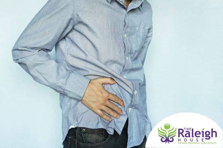 A man struggling with liver disease.