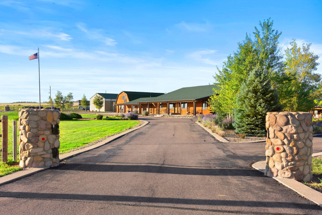 Entrance road to The Ranch