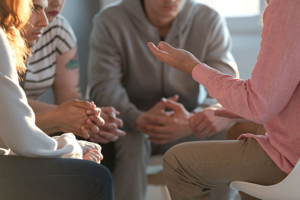 Therapist assisting patient recovery