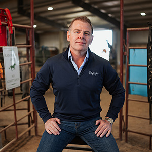 Photo of Eric in stable